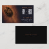 ファインアート |油画家セピア 名刺 (正面/裏面)