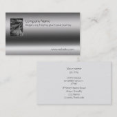 ファインアート – 金属効果で作られた旅 名刺 (正面/裏面)