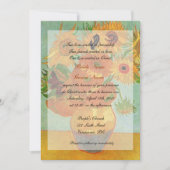 ファインアートVAnゴッホひまわりクリスチャン結婚ズ 招待状 (正面)