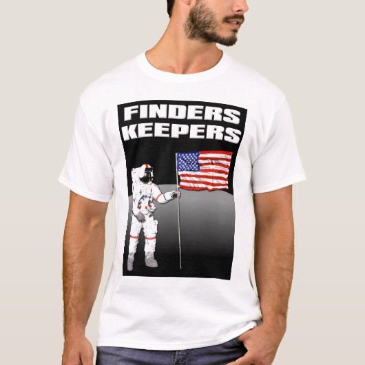 ファインダーズ・キーパーズ 月 おもしろTシャツ Tシャツ (正面)