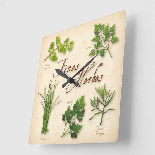 ファインヘルベスウォールクロック スクエア壁時計 (傾斜)