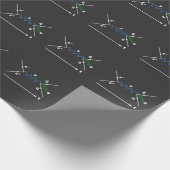 ファインマン図物理方程式の科学物理学者 ラッピングペーパー (角)