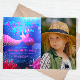 『ファイヴ』- 写真の風景が美しい人魚の招待状 招待状