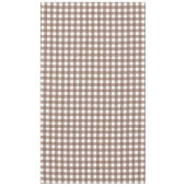 ファイーとローレン・ブラウン・プレイド テーブルクロス (正面)