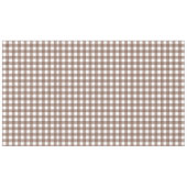 ファイーとローレン・ブラウン・プレイド テーブルクロス (正面(横))