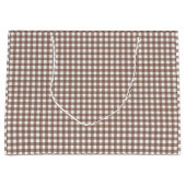 ファイー&ローレンブラウンギンガム ラージペーパーバッグ (正面)
