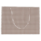 ファイー&ローレンブラウンギンガム ラージペーパーバッグ (裏面)