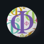 ファイ 缶バッジ<br><div class="desc">少なくともルネサンス以来、多くの芸術家および建築家はより短いのへのより長い側面の比率が金である金長方形の形で金比率特別を近づけるために彼らの仕事を比例させ審美的に喜ぶためにこの割合を比率信じます。 数学者はユニークで、興味深い特性のために金比率を調査しました。 金比率は通常ギリシャの手紙(ファイ)によって表示される数学の定数として、表現することができます。</div>