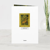 ファウシカ、花栗の木グリーンイエロー シーズンカード (裏面)