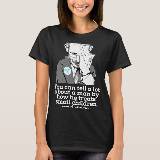 ファウシドッグ拷問動物虐待アンチファウシマスク Tシャツ (正面)