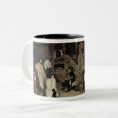 ファウストおよびマーガレット1860年の会合 ツートーンマグカップ (正面左)