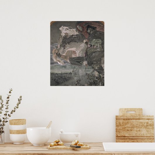 ファウストとメフィストフェレスの飛行， 1896 ポスター (キッチン)