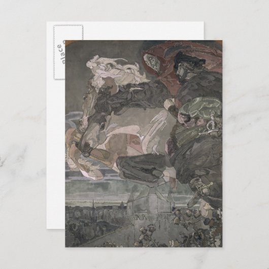 ファウストとメフィストフェレスの飛行, 1896 ポストカード (正面/裏面)