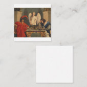 ファウストとメフィ遊ストフェレスのチェス スクエア名刺 (正面/裏面)