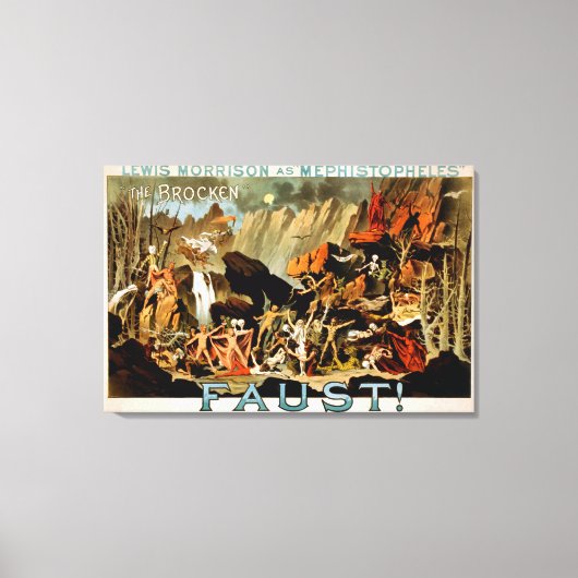 ファウストミュージカル劇場ポスター キャンバスプリント (正面)