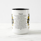 ファウスト家族の紋章付き外衣 マグカップ (中央)