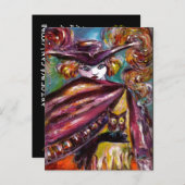 ファウスト/ 3つの角を持つ仮面の不思議なパーティー インビテーションポストカード (正面/裏面)