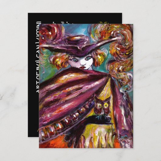 ファウスト/ 3つの角を持つ仮面の不思議なパーティー インビテーションポストカード (正面/裏面)