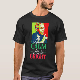 ファウチ博士のクリスマス指令 ファウチ犬 サルカスティック Xmas Tシャツ