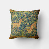 ファウディアペア,ゴシック様式のファンタジー花,緑 クッション (裏面)