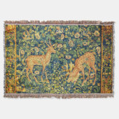 ファウディアペア,ゴシック様式のファンタジー花,緑 スローブランケット (正面)