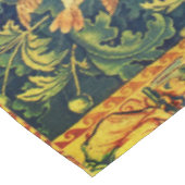ファウディアペア，ゴシック様式のファンタジー花，緑 テーブルクロス (アングル)