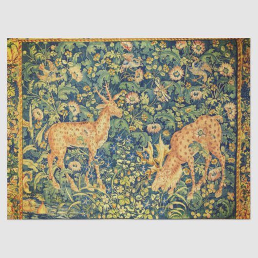 ファウディアペア，ゴシック様式のファンタジー花，緑 薄葉紙 (正面)