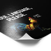 ファウルな言葉を使わない フォトプリント (角)