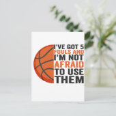 ファウル5つあるし、遠慮なく使うぜ ポストカード (スタンド正面)