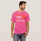 ファウル5回出してやるバスケT Tシャツ (正面フル)