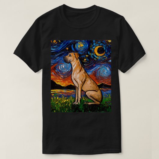 ファウングレートデーンスターリーナイト Tシャツ (デザイン正面)