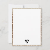 ファウンスポットベビーディアアニマルプリントモノグラム ノートカード (正面)