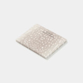 ファウンスポットベビーディアーアニマルプリント パーソナライズされた ポストイット (アングル)