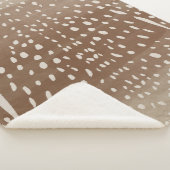 ファウンスポットベビー鹿アニマルプリントパターン シェルパブランケット (3/4)