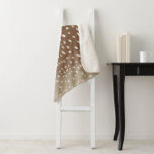 ファウンスポットベビー鹿アニマルプリントパターン シェルパブランケット (インサイチュ)