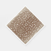 ファウンスポットベビー鹿アニマルプリントパターン スタンダードランチョンナプキン (角)