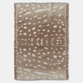 ファウンスポットベビー鹿アニマルプリントパターン スローブランケット (正面縦)