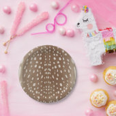 ファウンスポットベビー鹿アニマルプリントパターン ペーパープレート (パーティー)