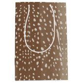 ファウンスポットベビー鹿アニマルプリントパターン ミディアムペーパーバッグ (正面)