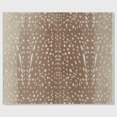 ファウンスポットベビー鹿アニマルプリントパターン ラッピングペーパー (フラット)