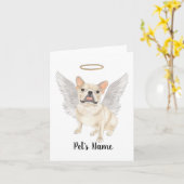 ファウンタンクリームフレンチー悔やみや弔慰メモリアル カード (黄色い花)