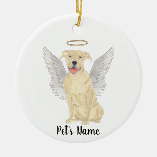 ファウンタンピットブルスタフィー悔やみや弔慰メモリアル セラミックオーナメント (正面)