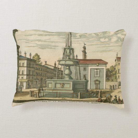 ファウンテンインタウンイタリアンスクエアバイファルダ アクセントクッション (裏面)