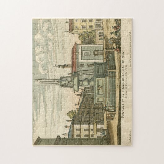 ファウンテンインタウンイタリアンスクエアバイファルダ ジグソーパズル (縦)