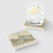 ファウンテンインタウンイタリアンスクエアバイファルダ ストーンコースター (横)