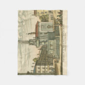 ファウンテンインタウンイタリアンスクエアバイファルダ フリースブランケット (正面)