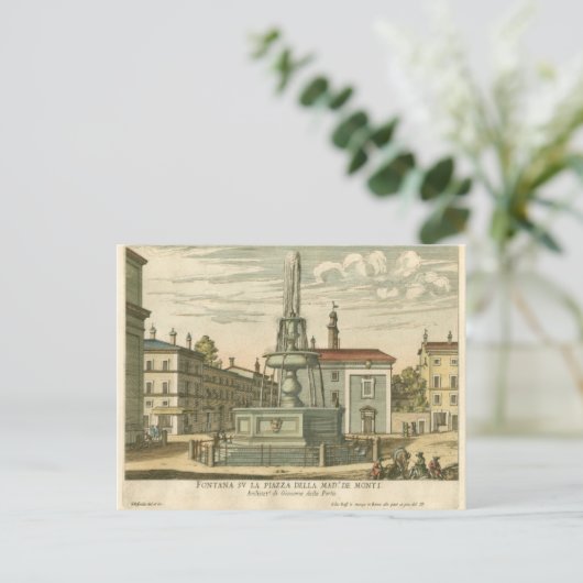 ファウンテンインタウンイタリアンスクエアバイファルダ ポストカード (スタンド正面)