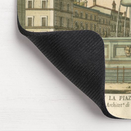 ファウンテンインタウンイタリアンスクエアバイファルダ マウスパッド (コーナー)