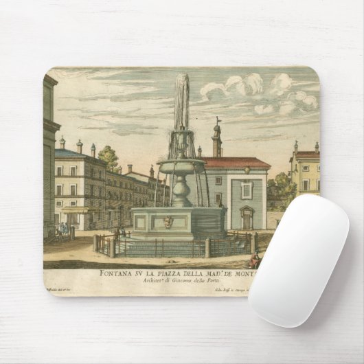 ファウンテンインタウンイタリアンスクエアバイファルダ マウスパッド (マウス)