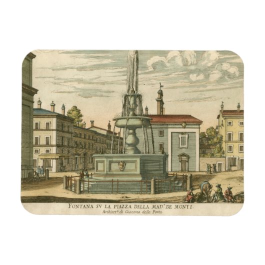 ファウンテンインタウンイタリアンスクエアバイファルダ マグネット (横)